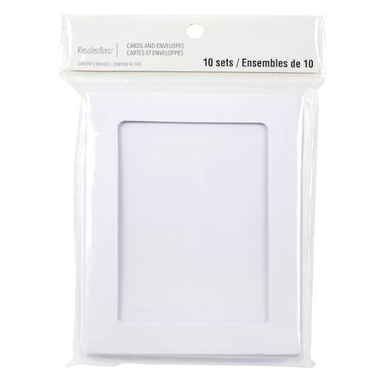 12 Packs: 10 ct. (120 total) 4.25" x 5.5" Frame Cards & Envelopes by Recollections